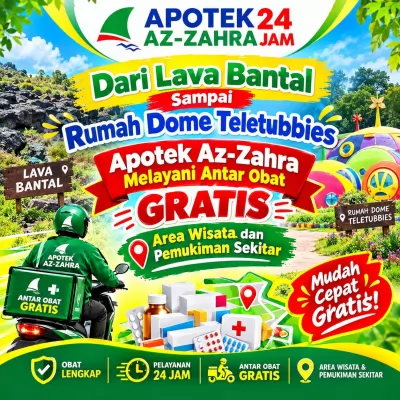 Dari Lava Bantal Sampai Rumah Dome Teletubbies, Apotek Az-Zahra Antar Obat Gratis Area Wisata dan Pemukiman